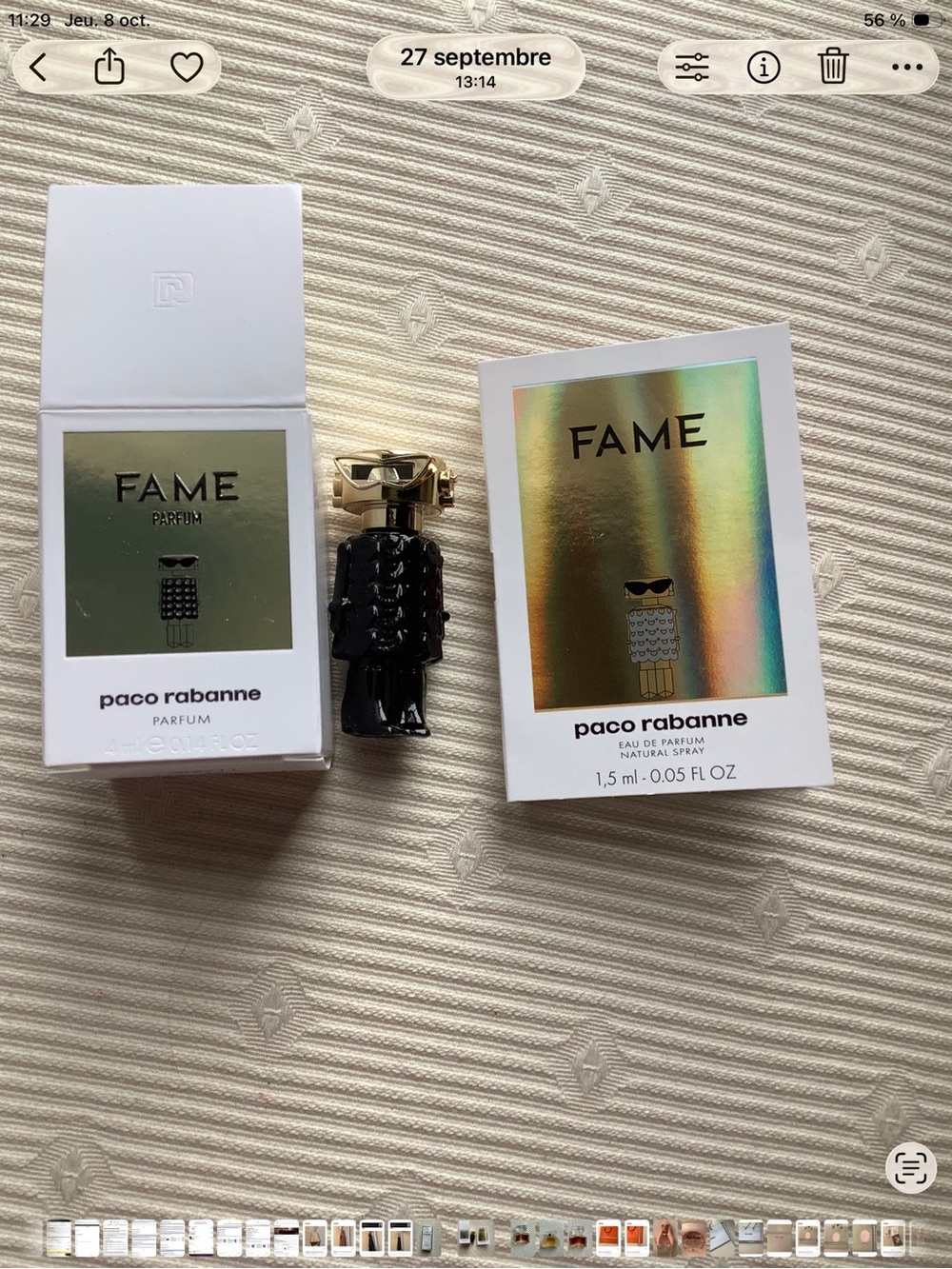 Paco Rabanne FAME 4ml Perfume + Sample